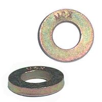 1" X-tra Thick Mil-Carb MCx, SAE Flat Washer, Zinc Yellow, USA